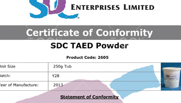 SDC TAED Washing Powder